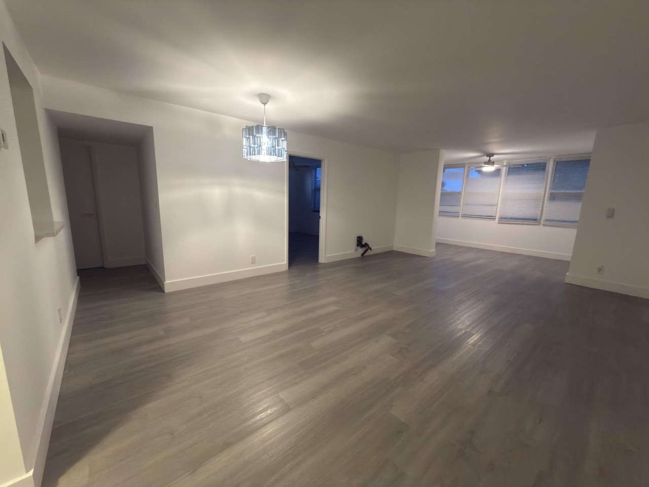Gray luxury vinyl flooring project in Aventura