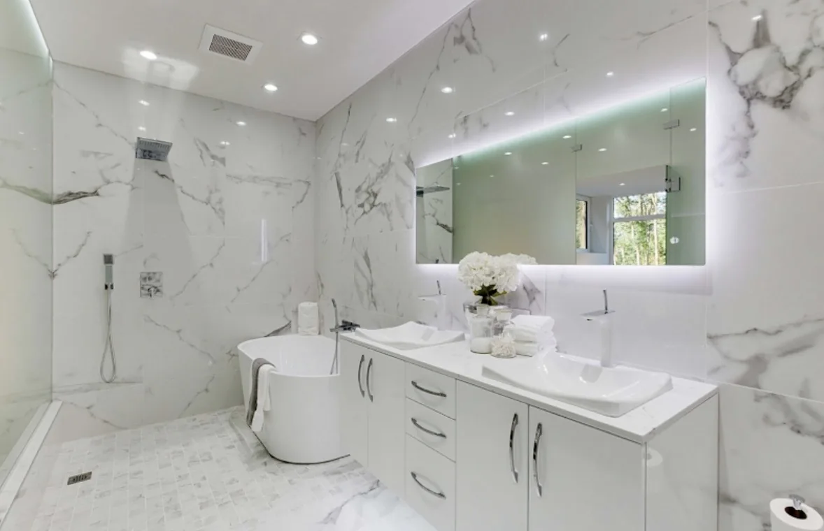 Luxury White Marble Bathroom