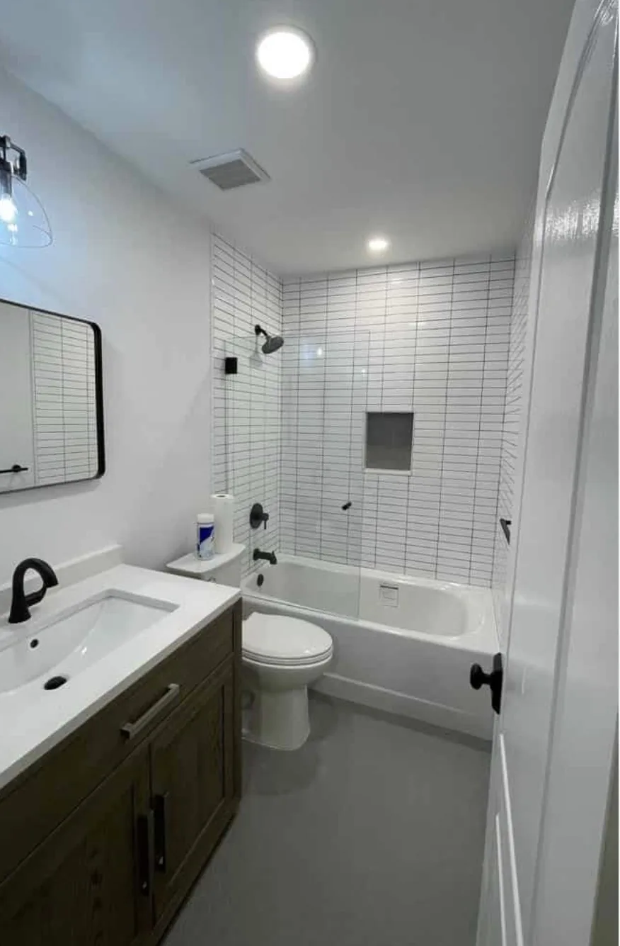 Modern Tub and Shower Bathroom